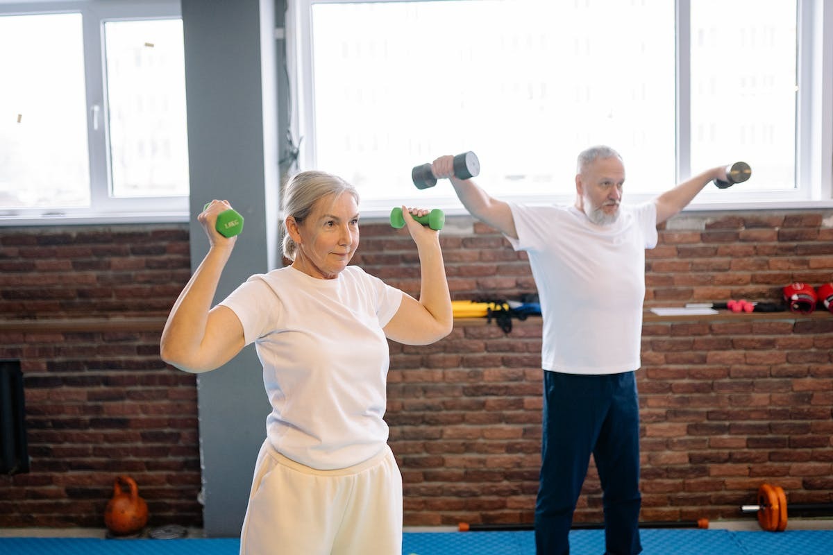 seniors exercising