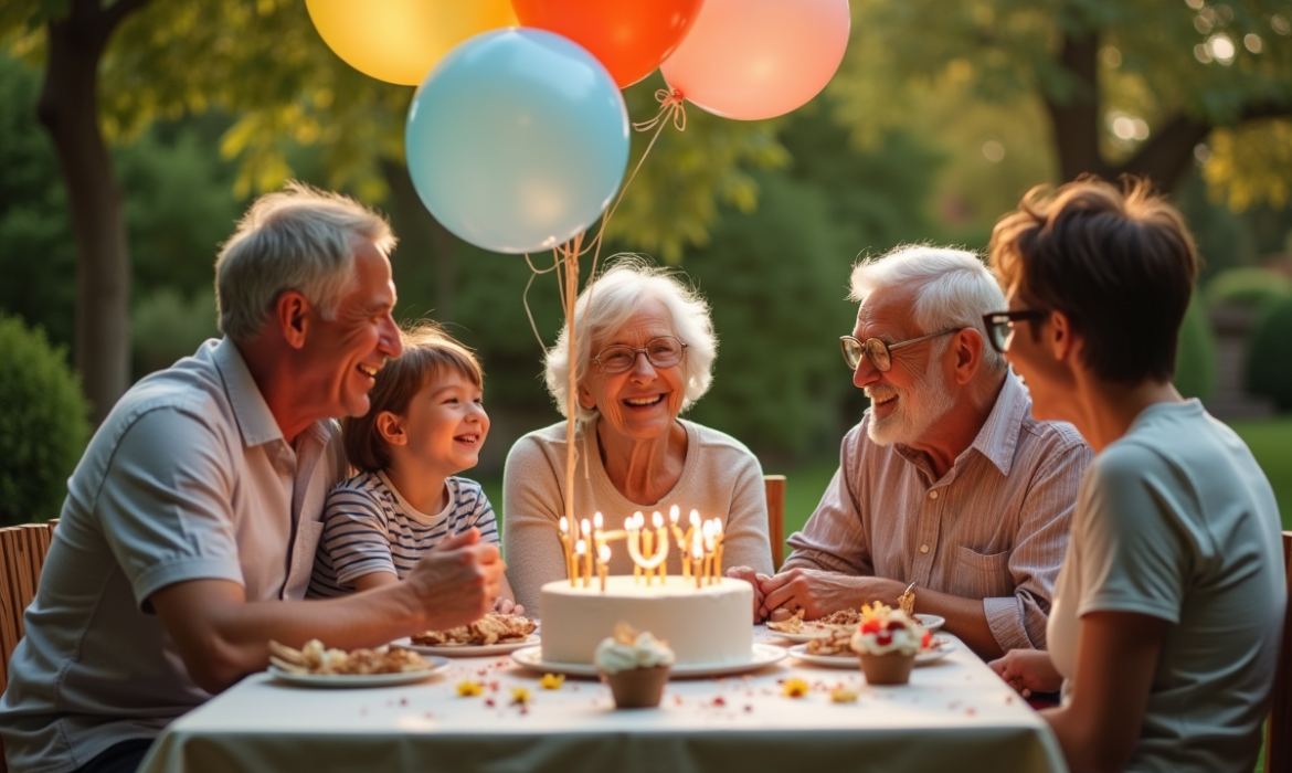 Fêter ses 70 ans en famille : astuces et idées inspirantes pour célébrer