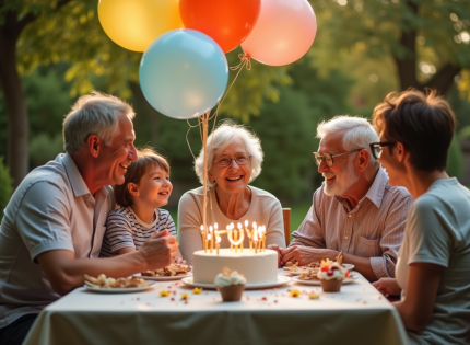 Fêter ses 70 ans en famille : astuces et idées inspirantes pour célébrer