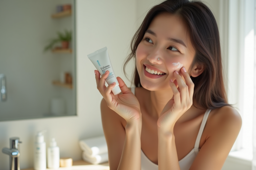 Tube de gel Epiduo sur un fond neutre