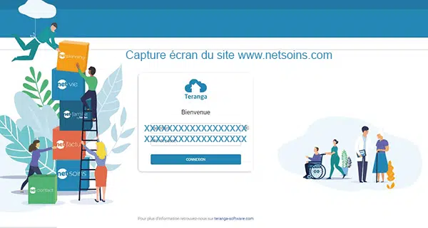 Netsoins : se connecter en ligne